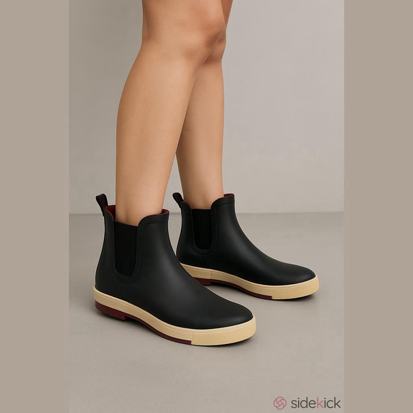 Canadians Shoes - Canadiana Rain Boots Black Size 8